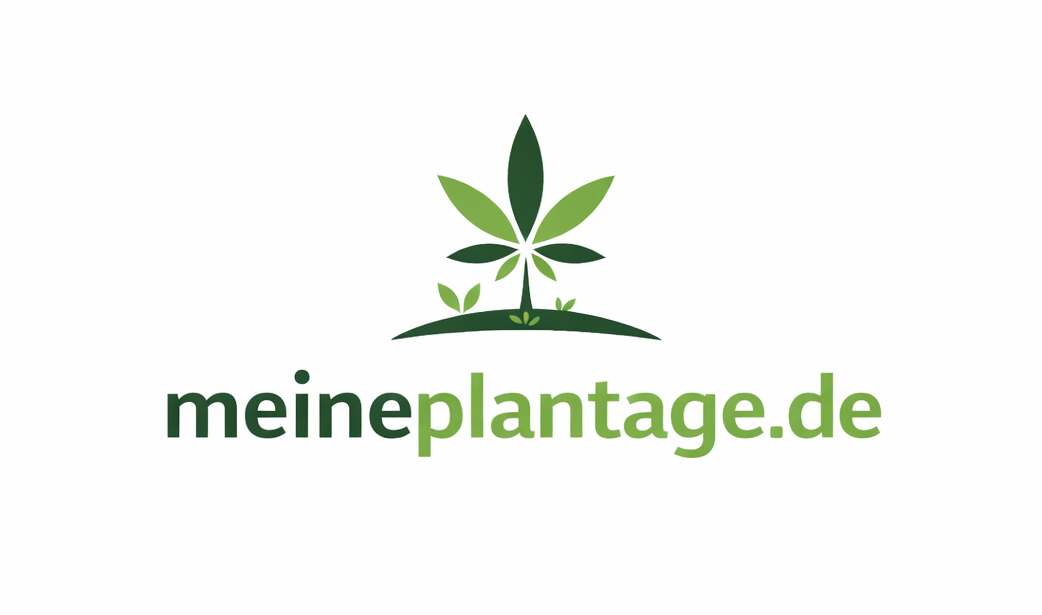 meineplantage.de logo cannabis anbau pflanze minimalistisch