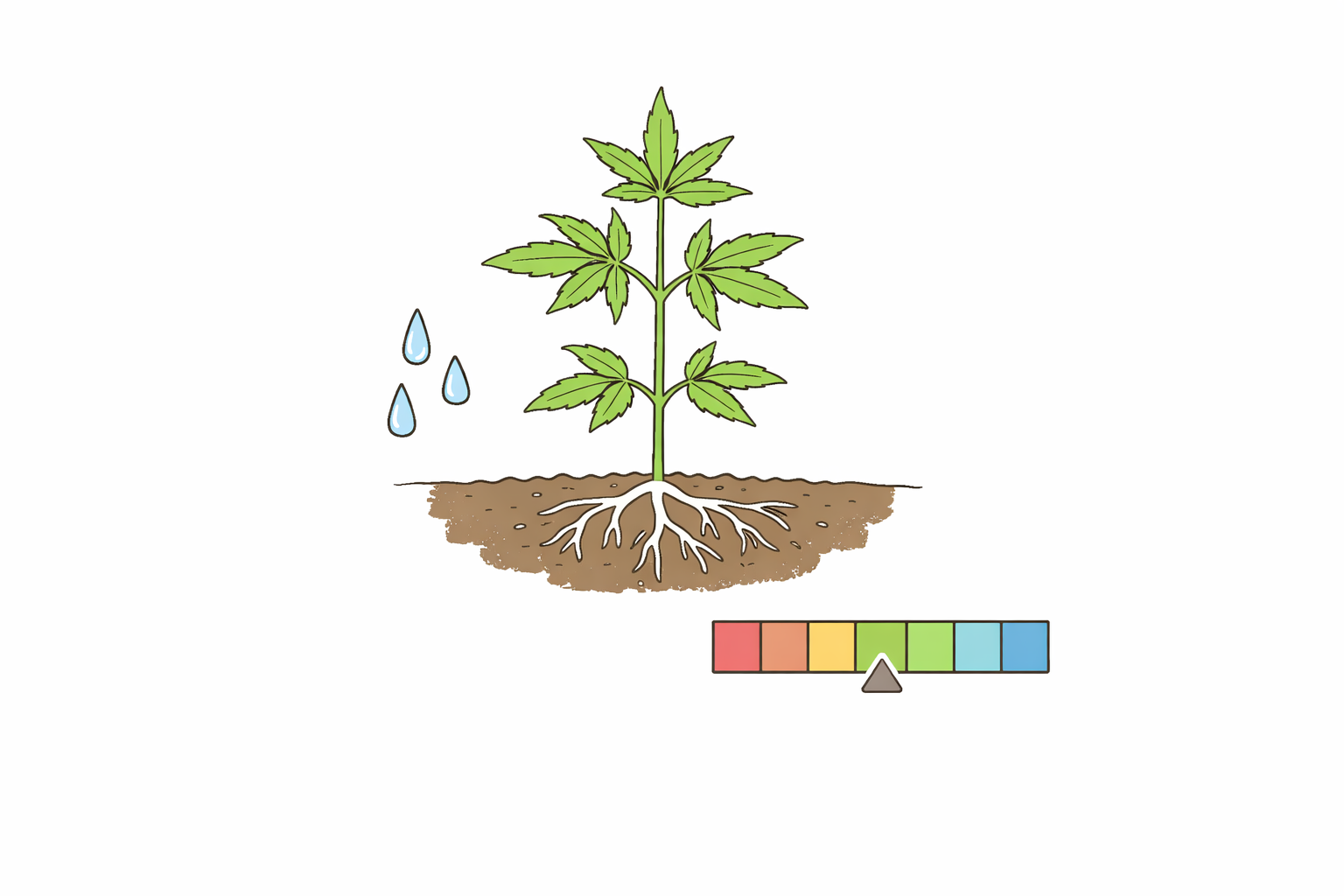 ph wert bei cannabis messung wasser boden pflanze