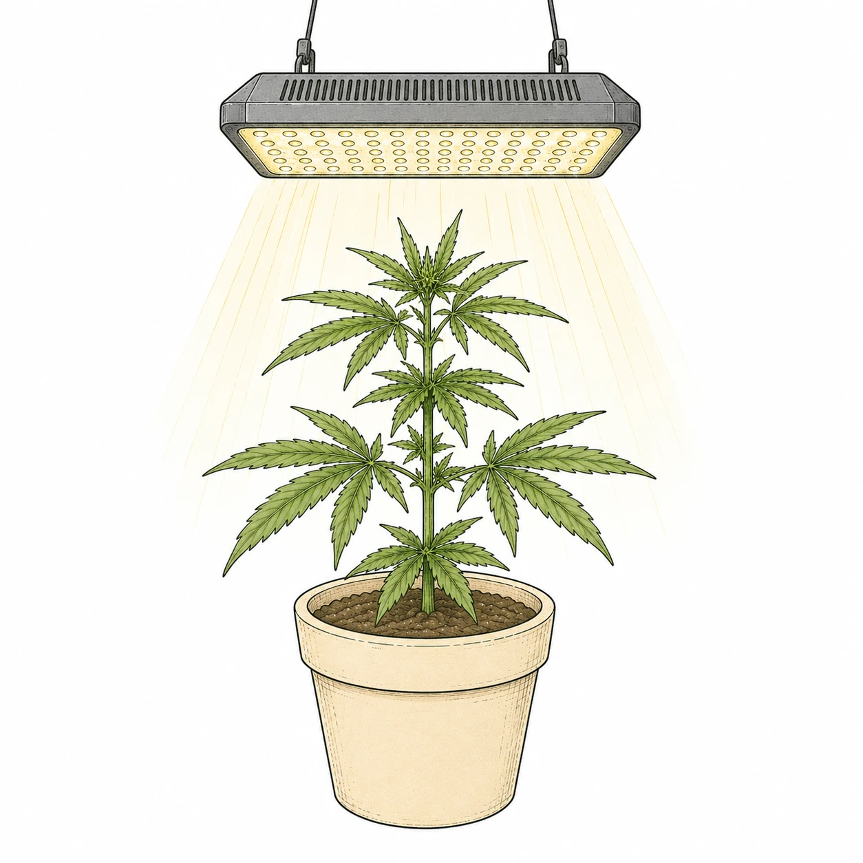 Cannabis Licht Spektrum LED Lampe Beleuchtung Wachstum Grundlagen