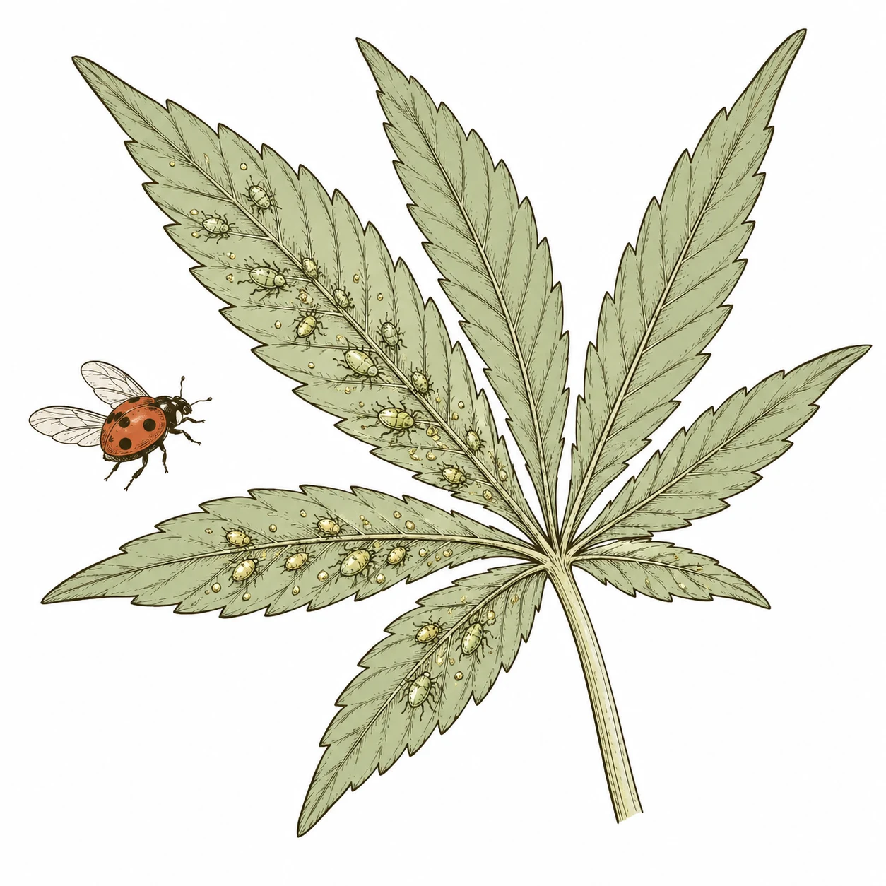 Blattläuse Cannabis