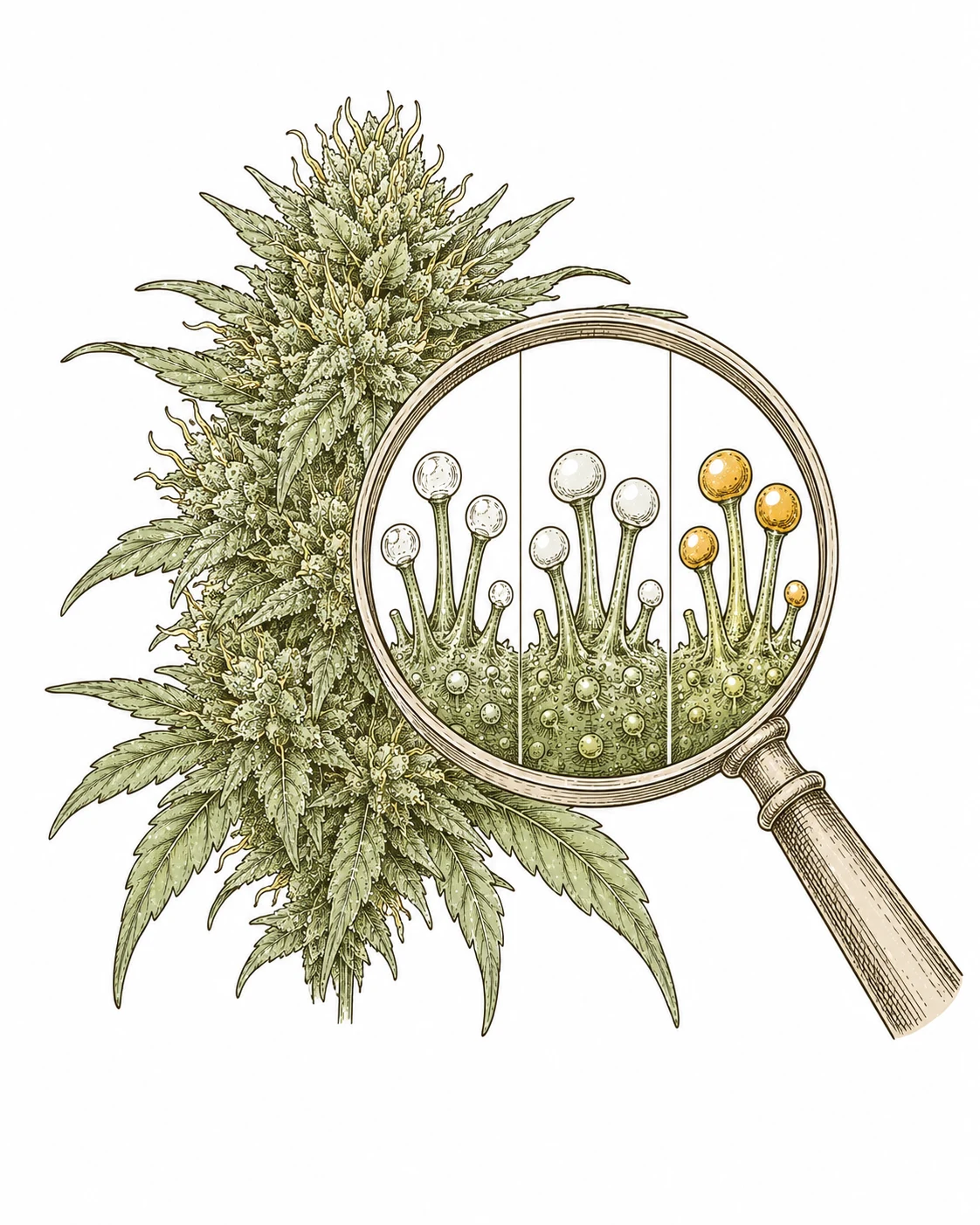 Cannabis Erntezeitpunkt Trichome bestimmen