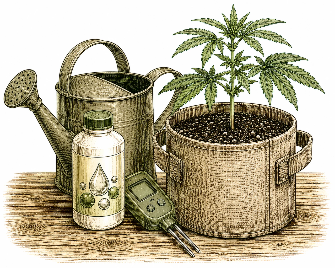 Kalziummangel Cannabis beheben mit Cal-Mag Dünger