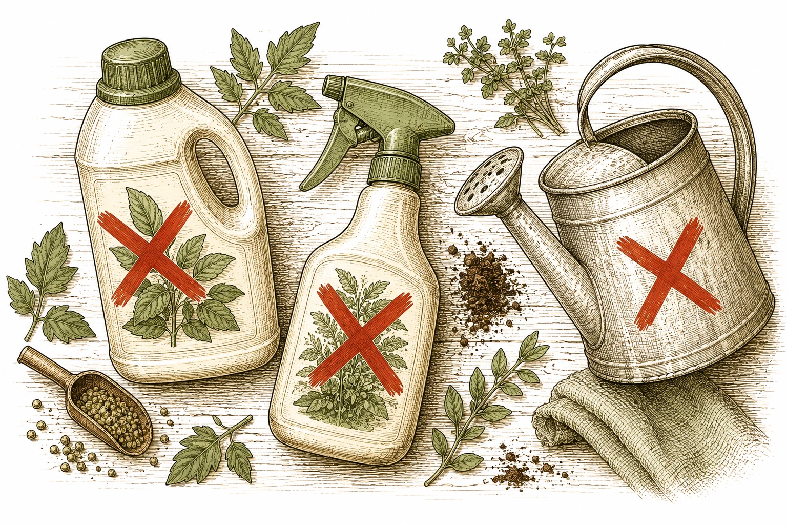 Cannabis Living Soil Warnsymbole zu vermeidende Produkte