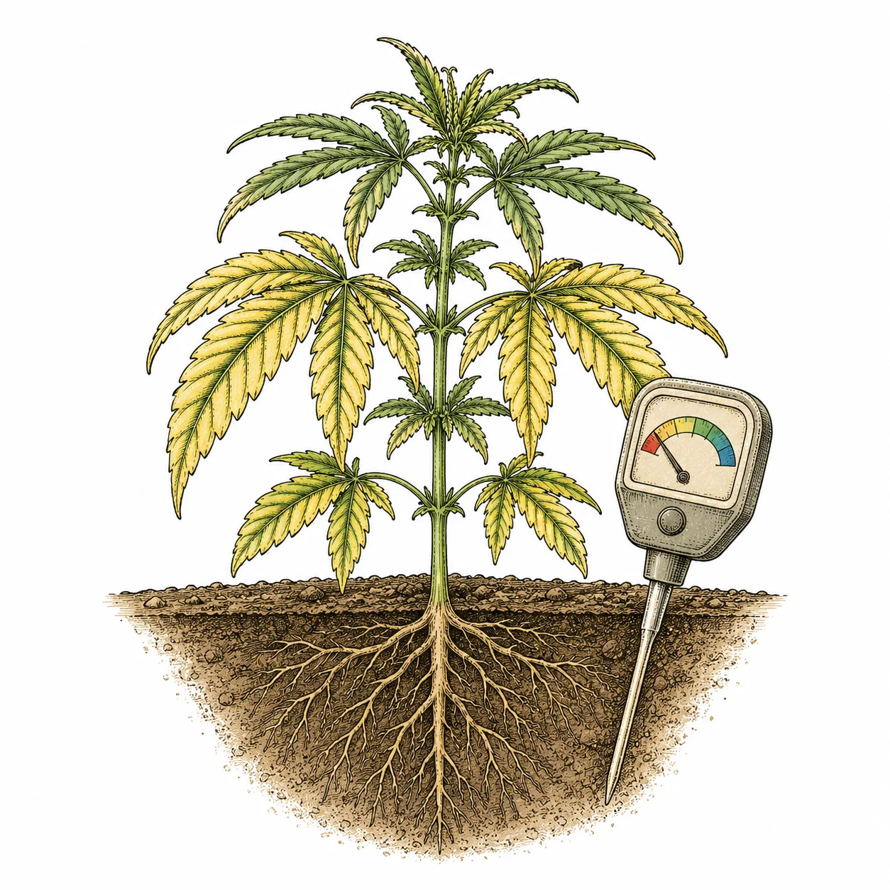 pH-Wert Problem Cannabis Naehrstoffsperre