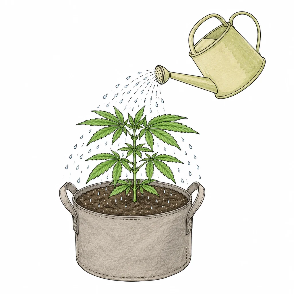 Cannabis richtig gießen