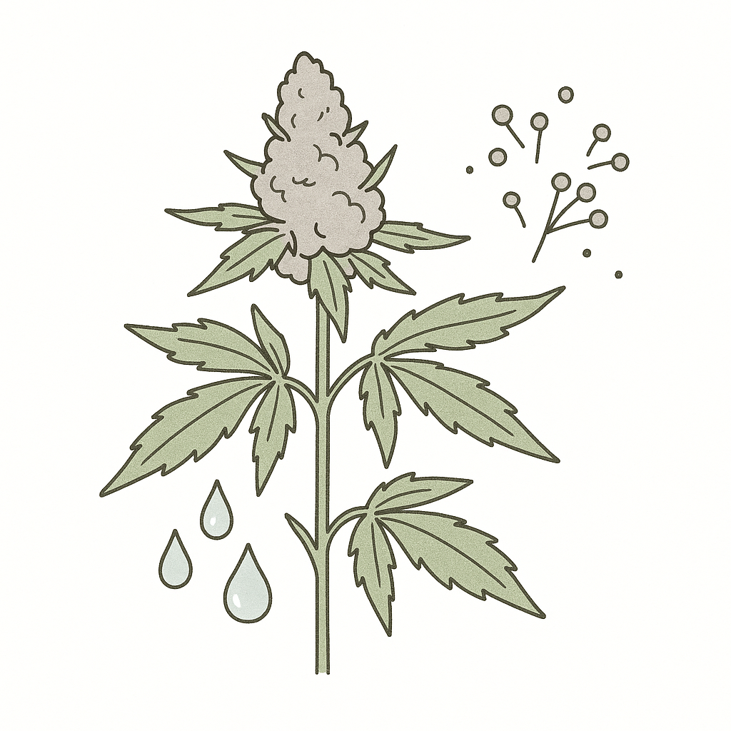 Cannabis Schimmel Regen Outdoor erkennen