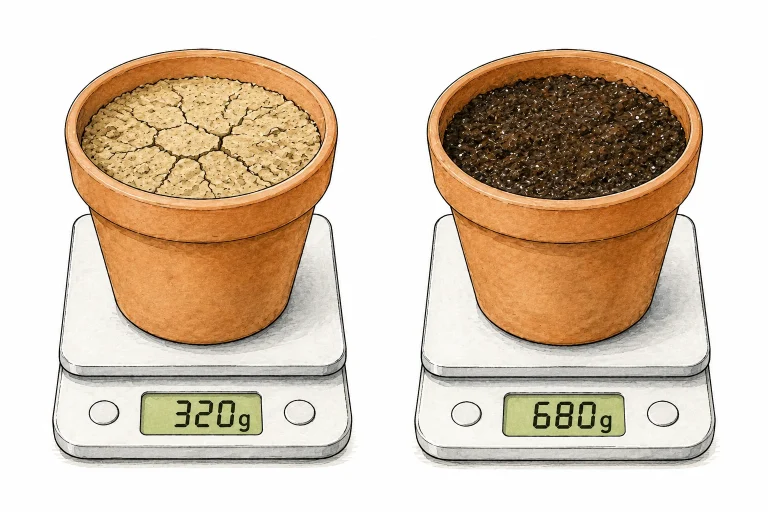 Cannabis Topf Gewicht Test trocken vs nass