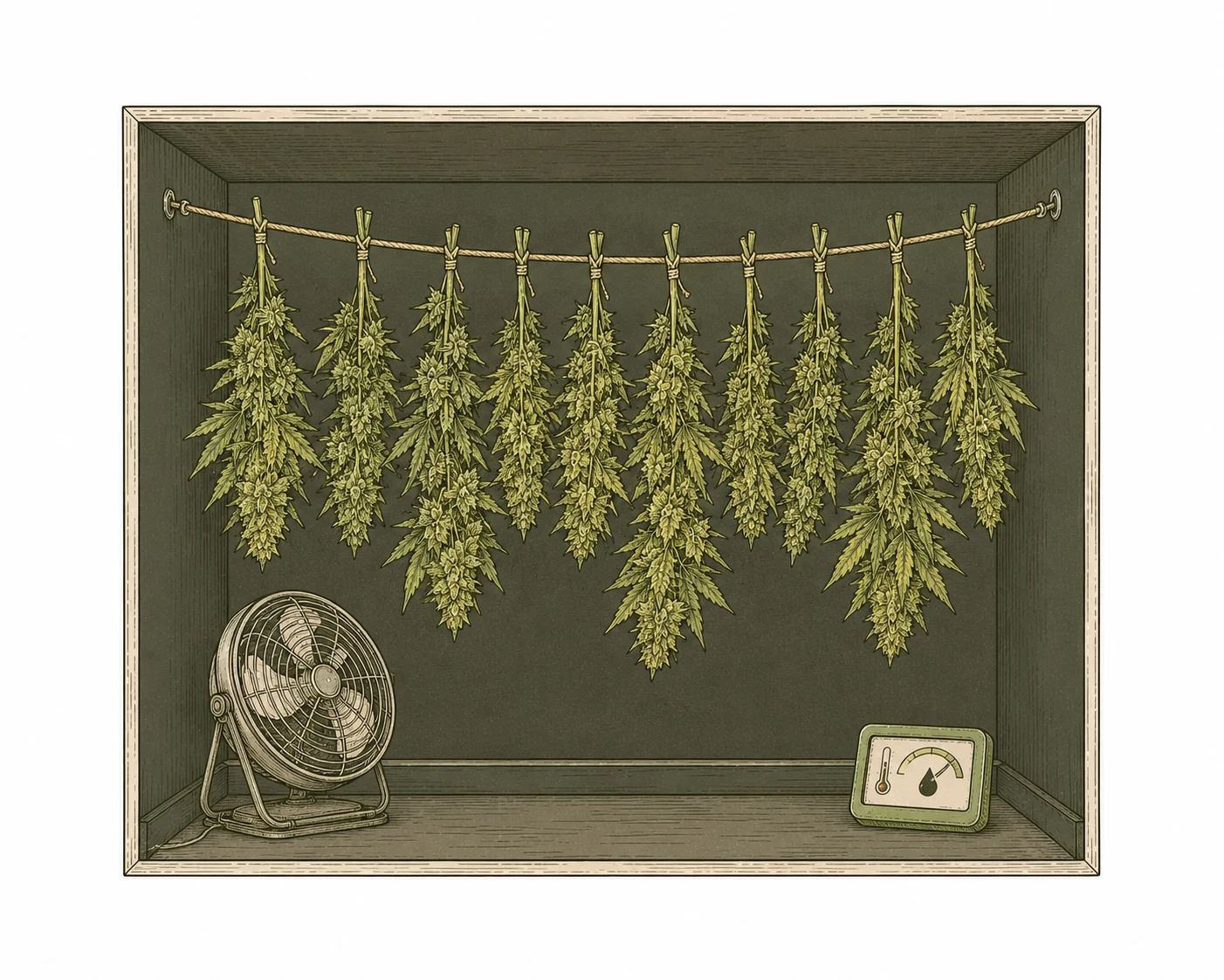 Cannabis Trockenraum einrichten