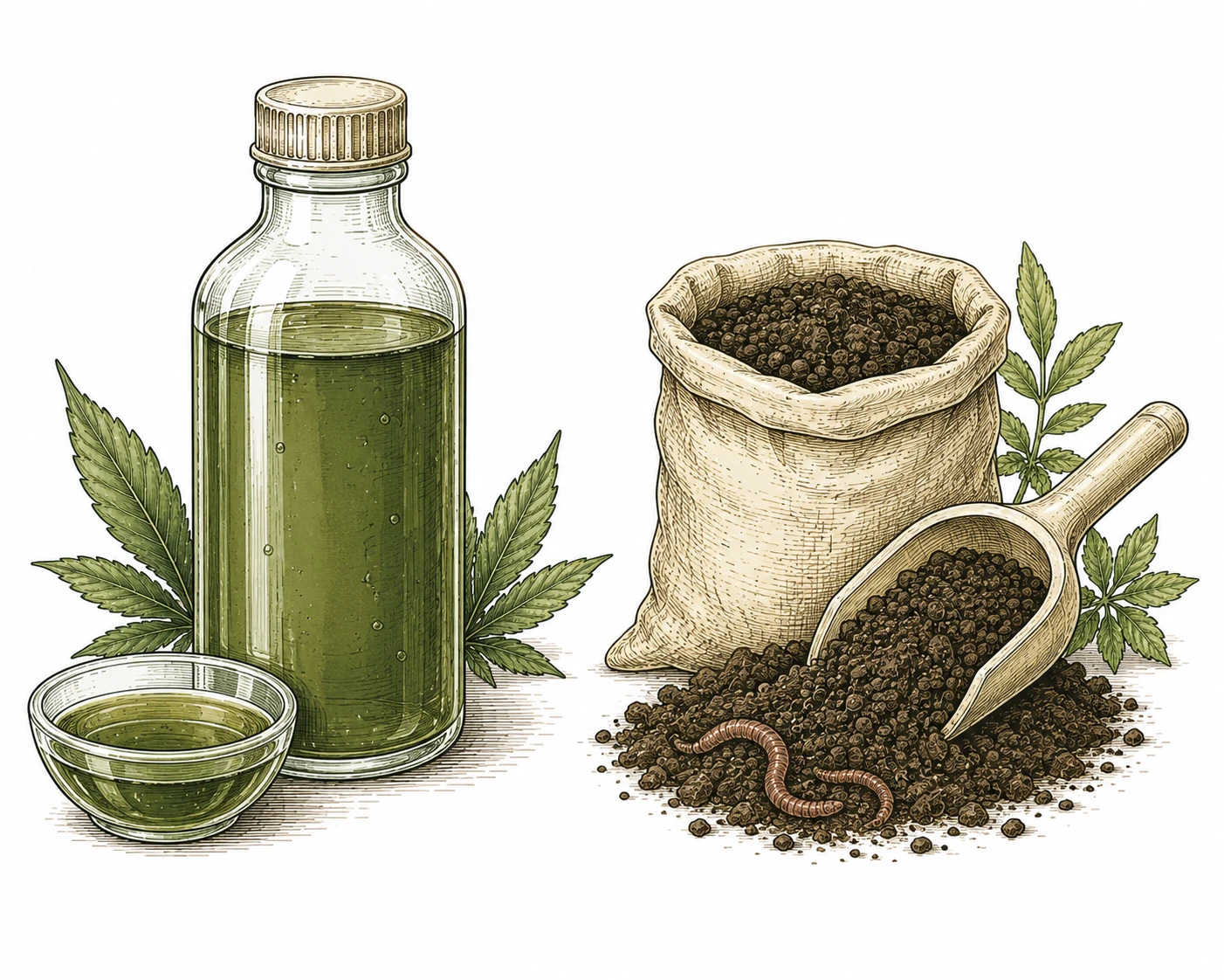 Cannabis Dünger organisch vs mineralisch Überdüngungsrisiko