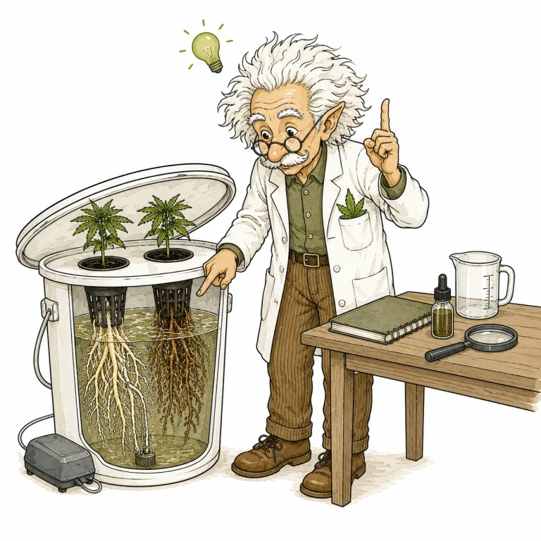 Cannabis Wurzelfäule Fehler vermeiden: Der Plantage Doc denkt nach vor einem Hydro-System mit befallenen Wurzeln