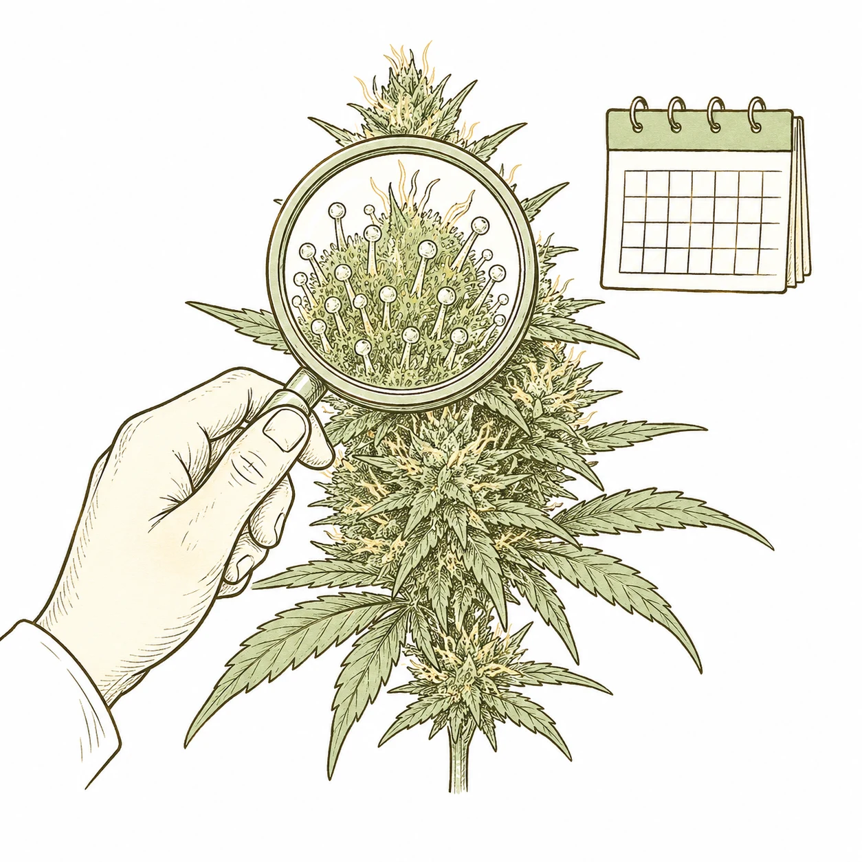 Erntezeitpunkt-Rechner für Cannabis