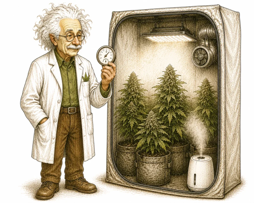 Luftfeuchtigkeit Cannabis Anbau Titelbild