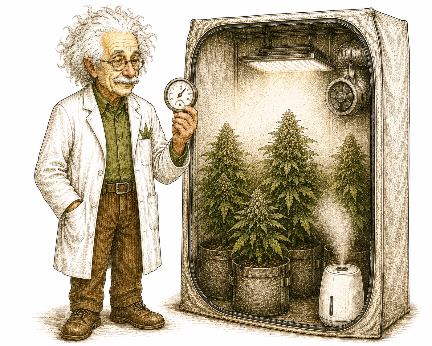Luftfeuchtigkeit Cannabis Anbau