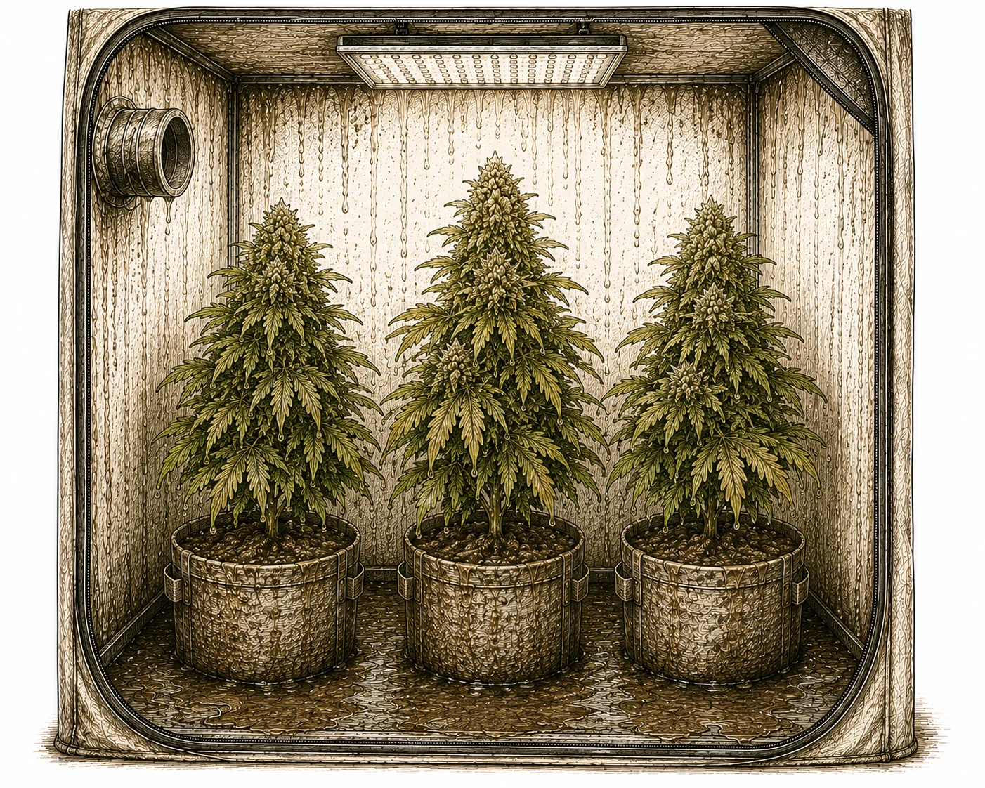 Luftfeuchtigkeit Cannabis häufige Fehler im Growzelt