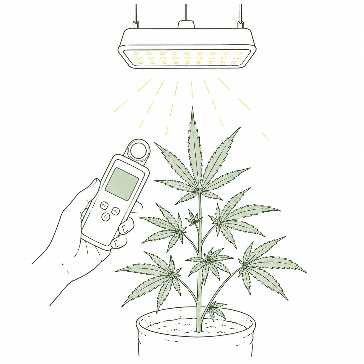 PPFD-Rechner für Cannabis