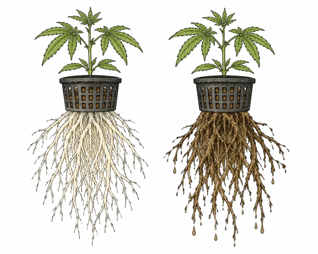 Pythium Cannabis Wurzel