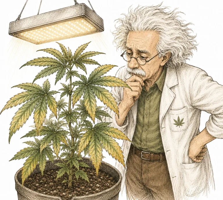 Cannabis Blatt Mangelerscheinung Grower besorgt