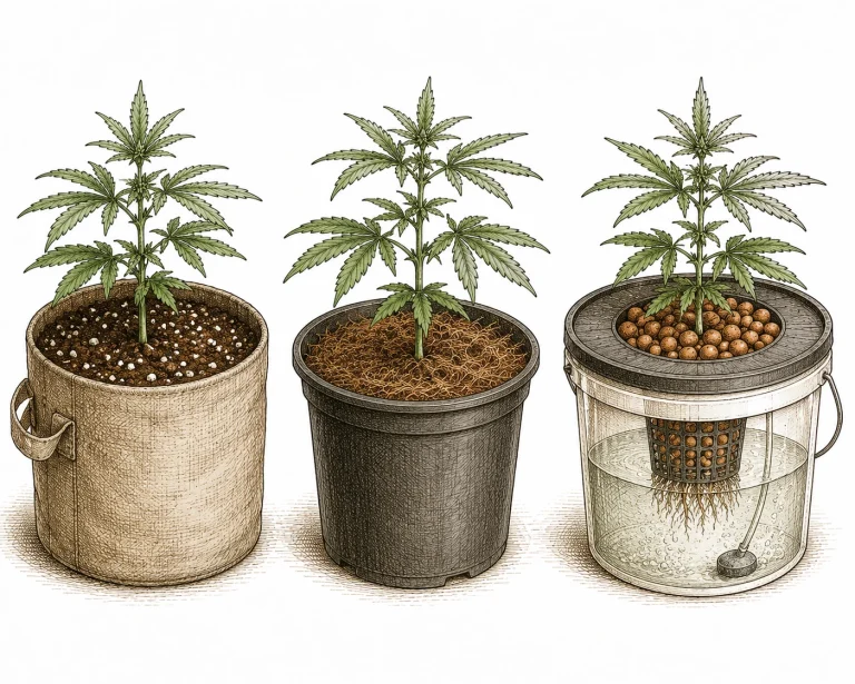 Cannabis Dünger dosieren je nach Substrat: Erde, Kokos, Hydroponik