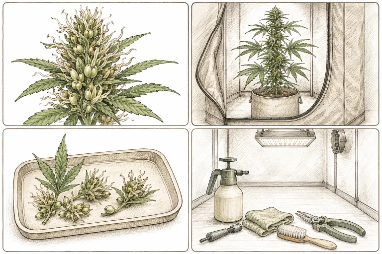 Cannabis Zwitter: Schritt-für-Schritt Grafik: 1. Identifizieren