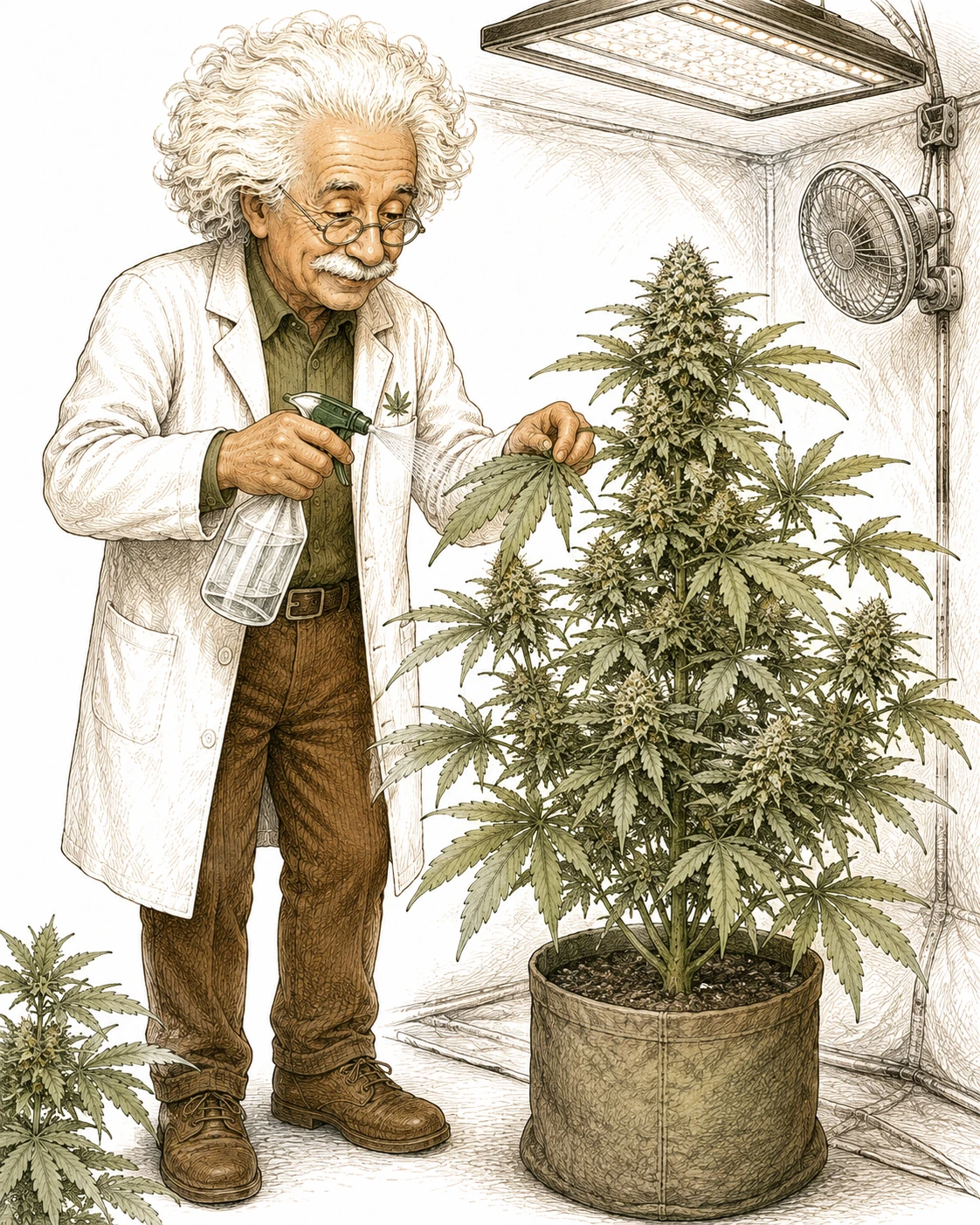 Blattläuse Cannabis bekämpfen – Behandlung mit Sprühflasche