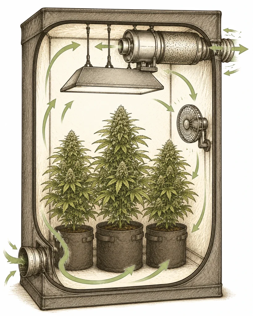 Belüftung Growbox