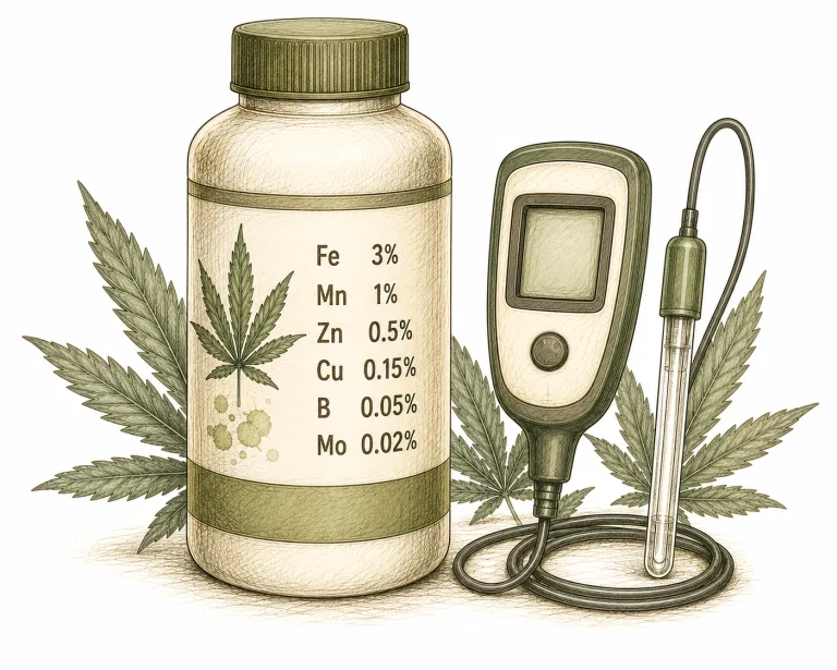 Kupfermangel Cannabis vorbeugen – Dünger mit Spurenelementen als Grundausstattung