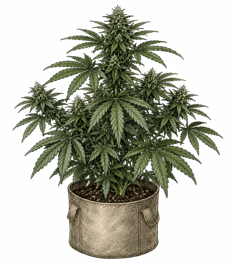 Kupfermangel Cannabis – gesunde dunkelgrüne Blätter im Vergleich