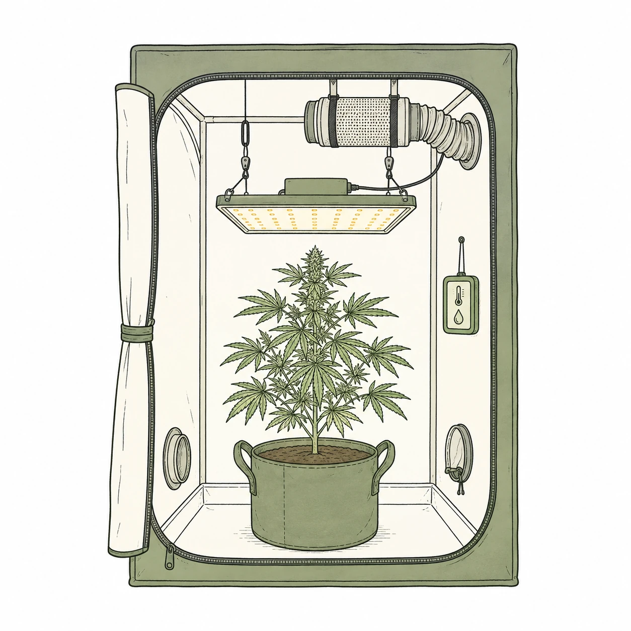 Growbox einrichten