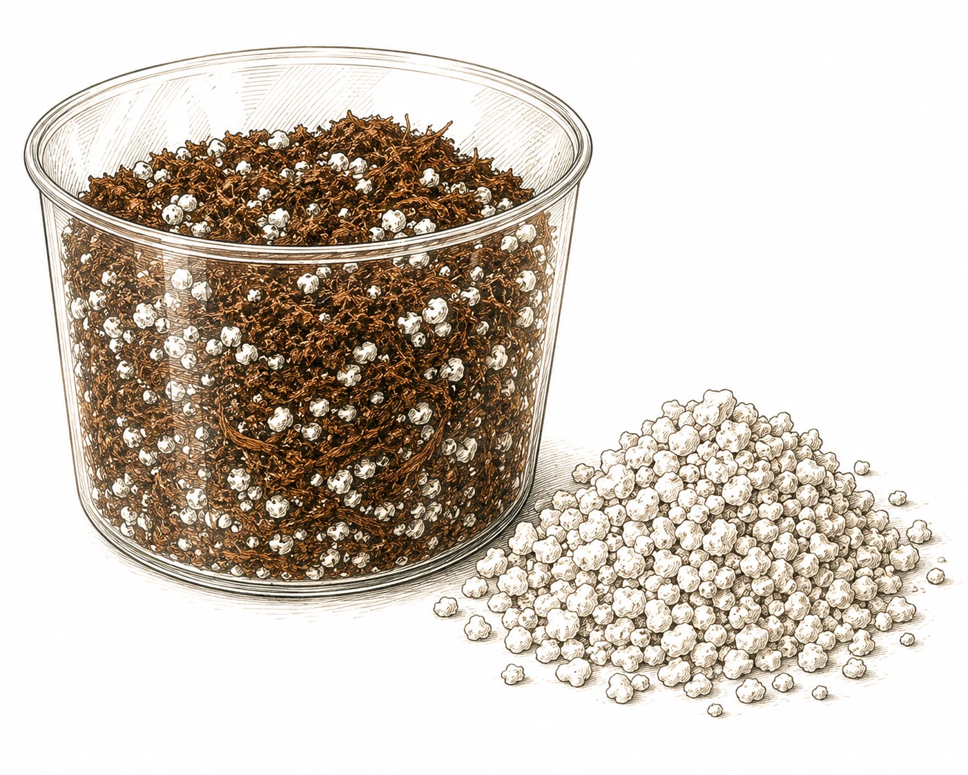 Kokos-Perlite-Mischung als Cannabis Substrat
