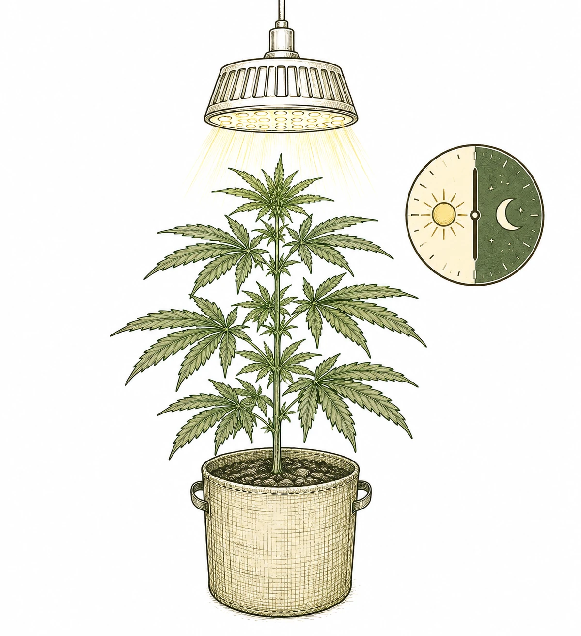 Lichtzyklen Cannabis
