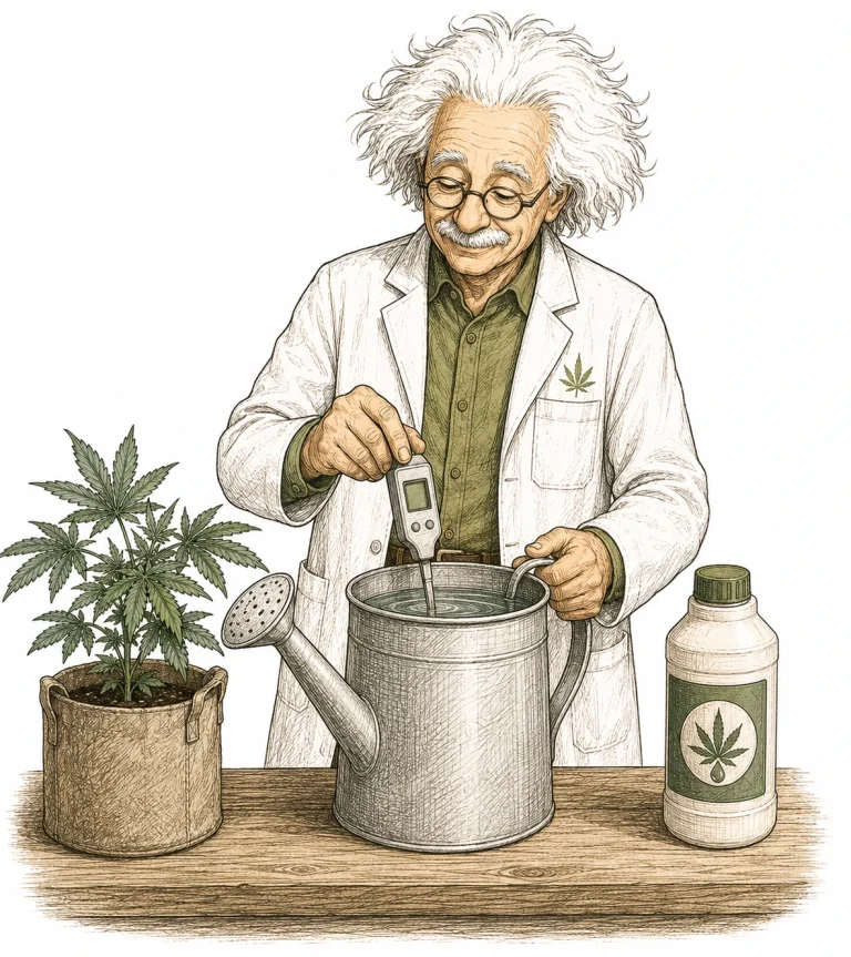 Kupfermangel Cannabis beheben – pH-Kontrolle und Kupfer-Chelat-Dünger