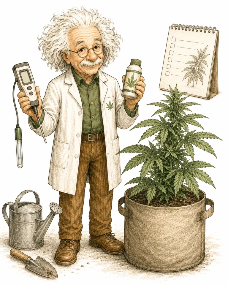 Manganmangel Cannabis beheben – pH-Messung und Mangan-Dünger