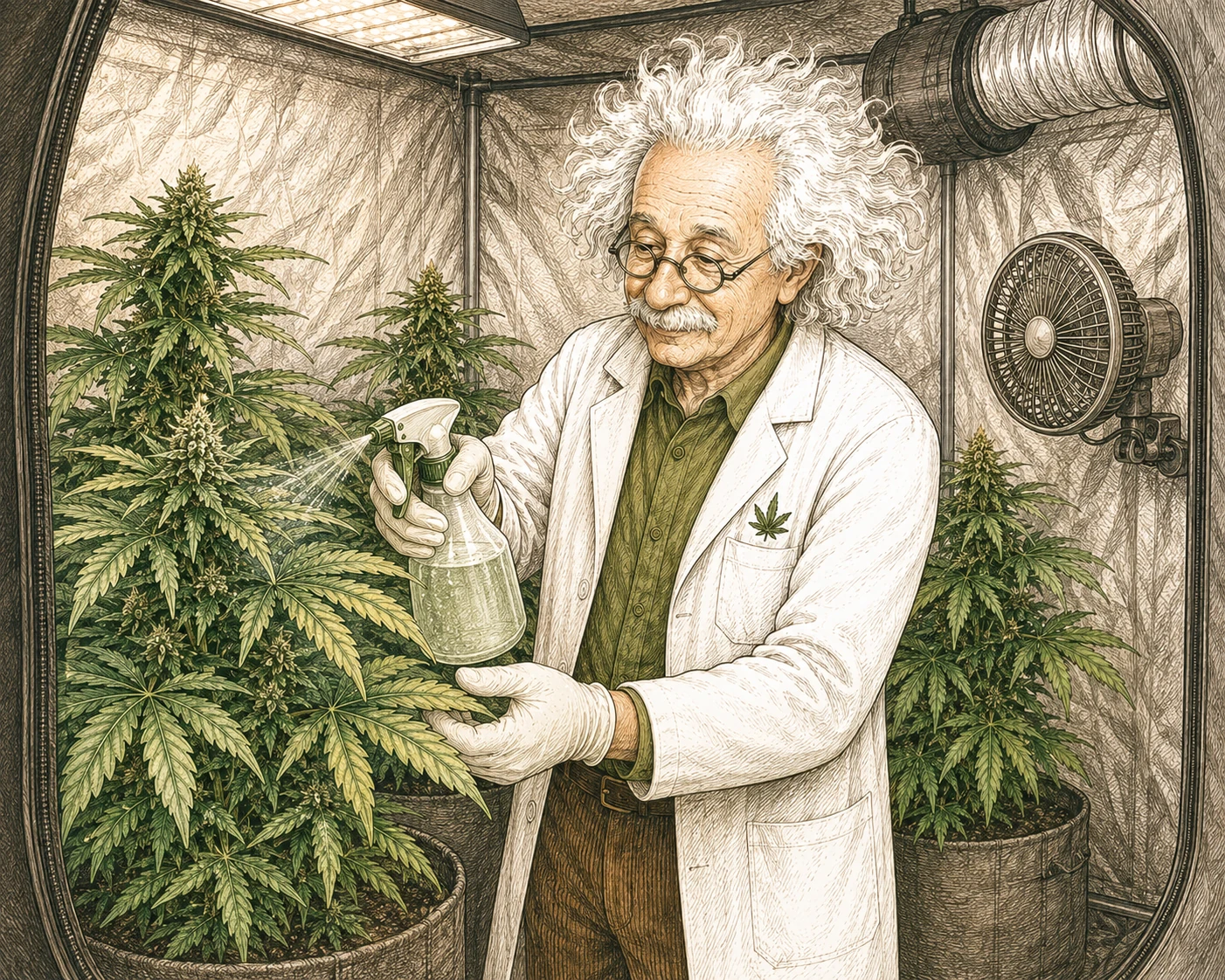 Wollläuse Cannabis bekämpfen – Behandlung mit Sprühgerät