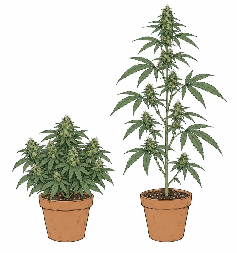Autoflower vs photoperiodische Cannabispflanze im Vergleich