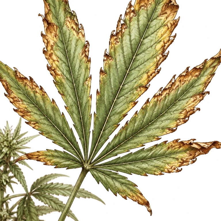 Bor Überschuss Cannabis verbrannte Blattspitzen und Blattränder