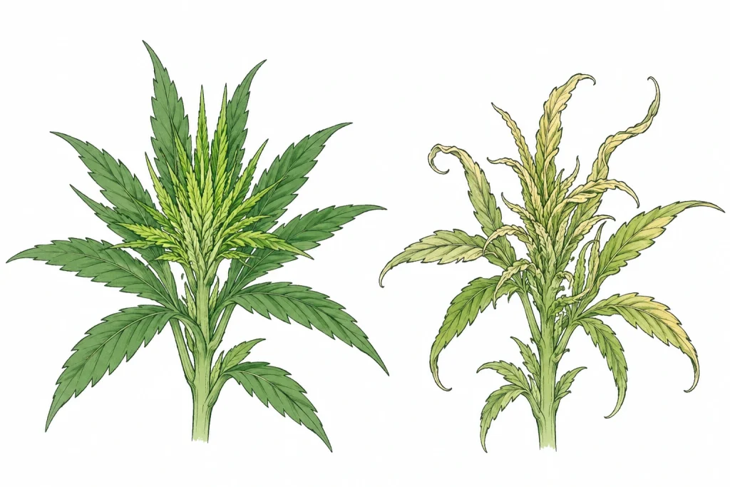 Bormangel Cannabis erkennen
