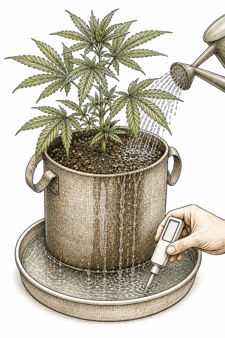 Calcium Überschuss Cannabis Flushing EC Wert messen Sofortmassnahme