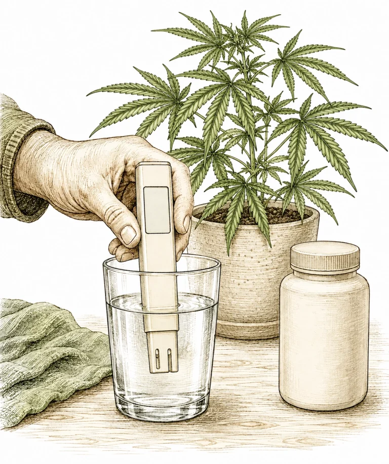 Calcium Überschuss Cannabis Wasserhärte TDS Messgerät Prävention