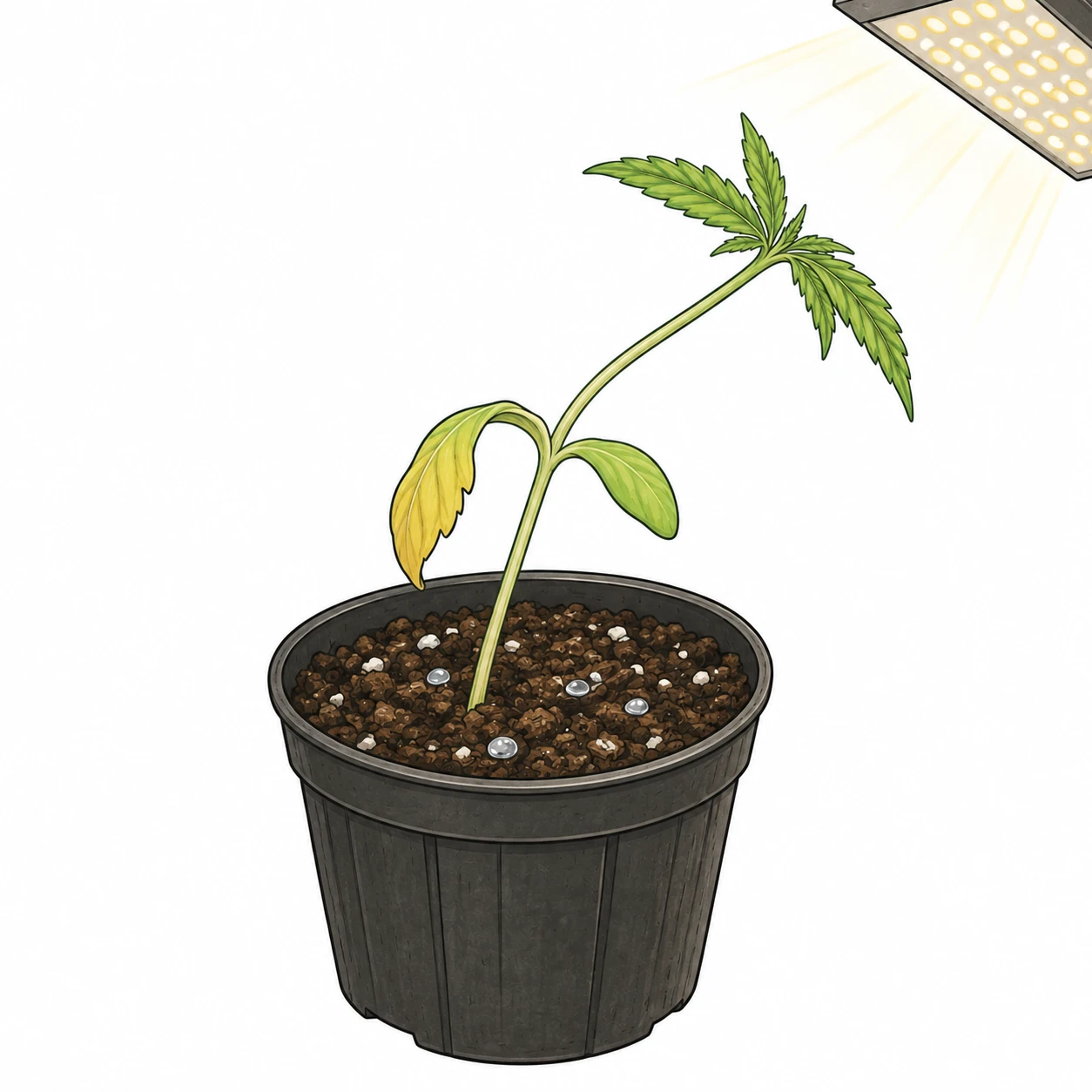 Cannabis Sämling Probleme