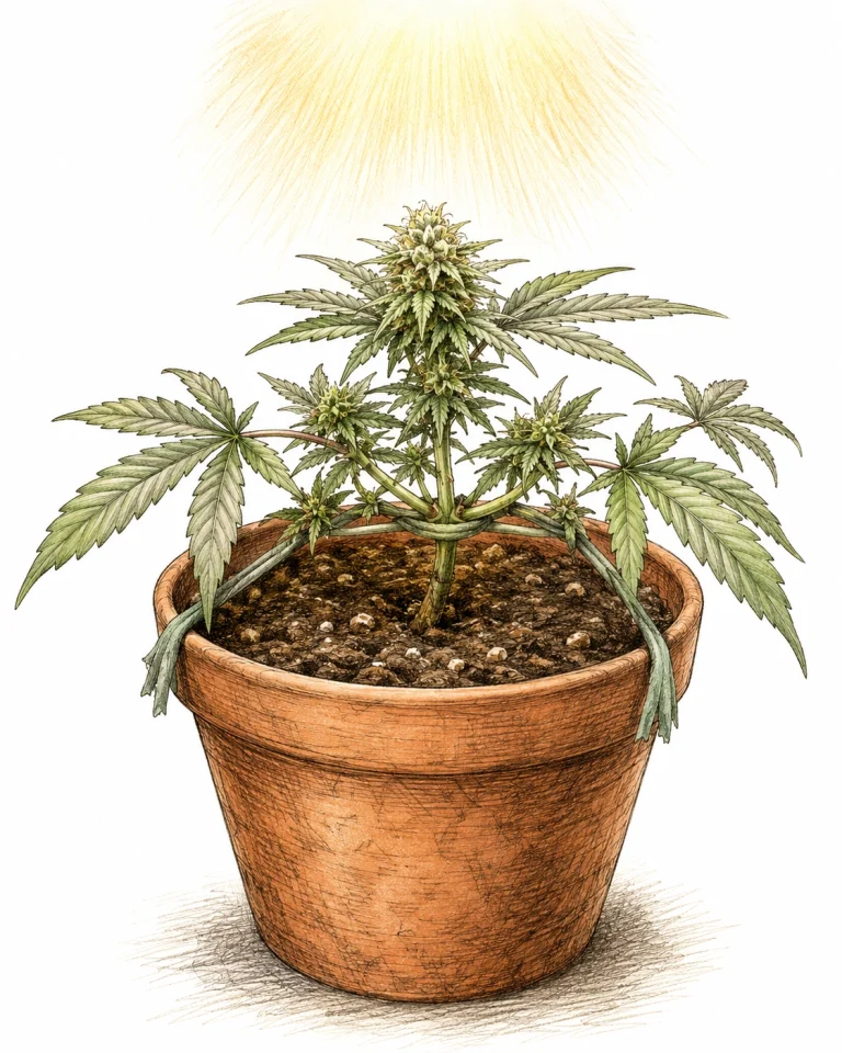 Cannabis Trainingsstress Autoflower sanftes LST