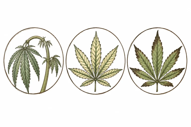 Cannabis Trainingsstress Abgrenzung Nährstoffmangel Überwässerung