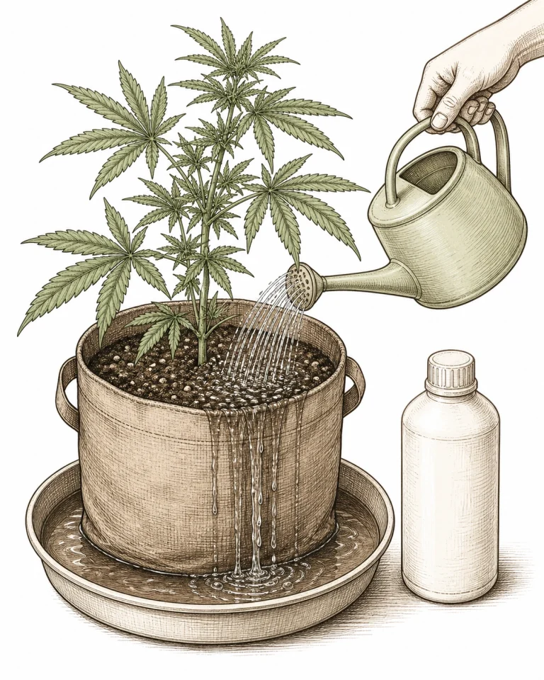 Eisen Überschuss Cannabis Flushing pH Korrektur Sofortmassnahme