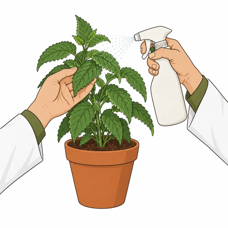 Cannabis Schädlingsbekämpfung Neemöl Behandlung Sprühflasche