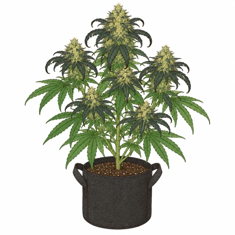 Stickstoffüberschuss Cannabis Blütephase dunkelgrüne Blattspitzen