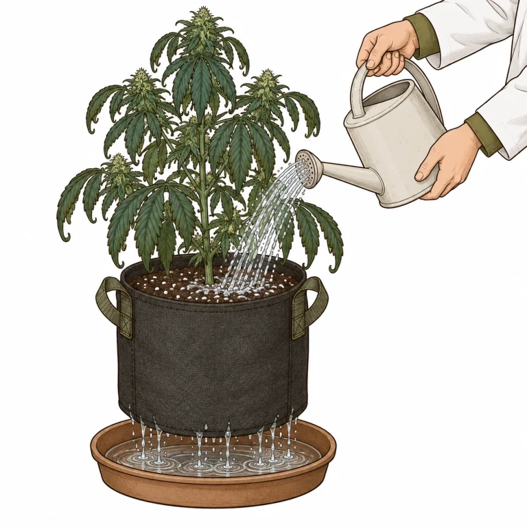 Stickstoffüberschuss Cannabis Flush Behandlung klares Wasser