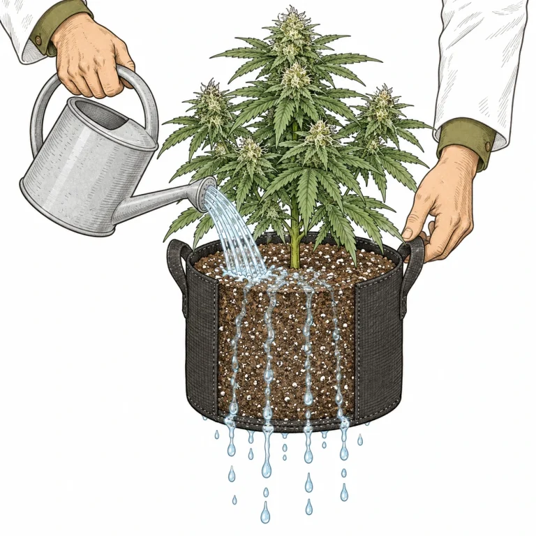 Zink Überschuss Cannabis Flush Behandlung mit klarem Wasser